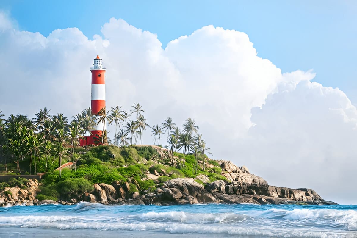 crescent-shaped beaches